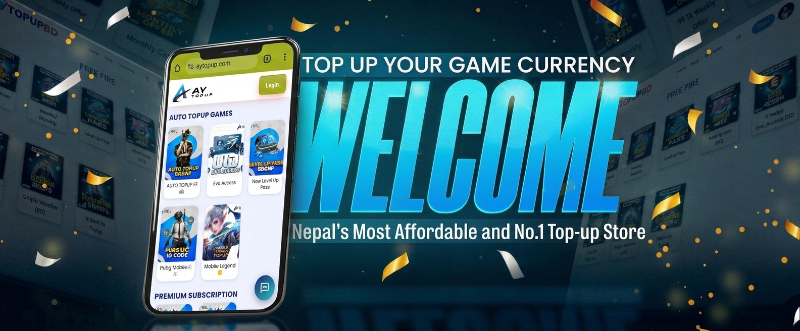 AY TOPUP banner